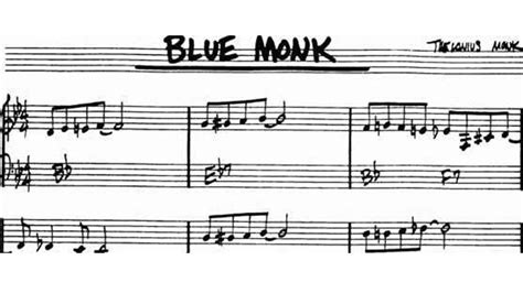 “Blue Monk” Een meeslepende melodie met een swingende onderstroom van syncopatie.